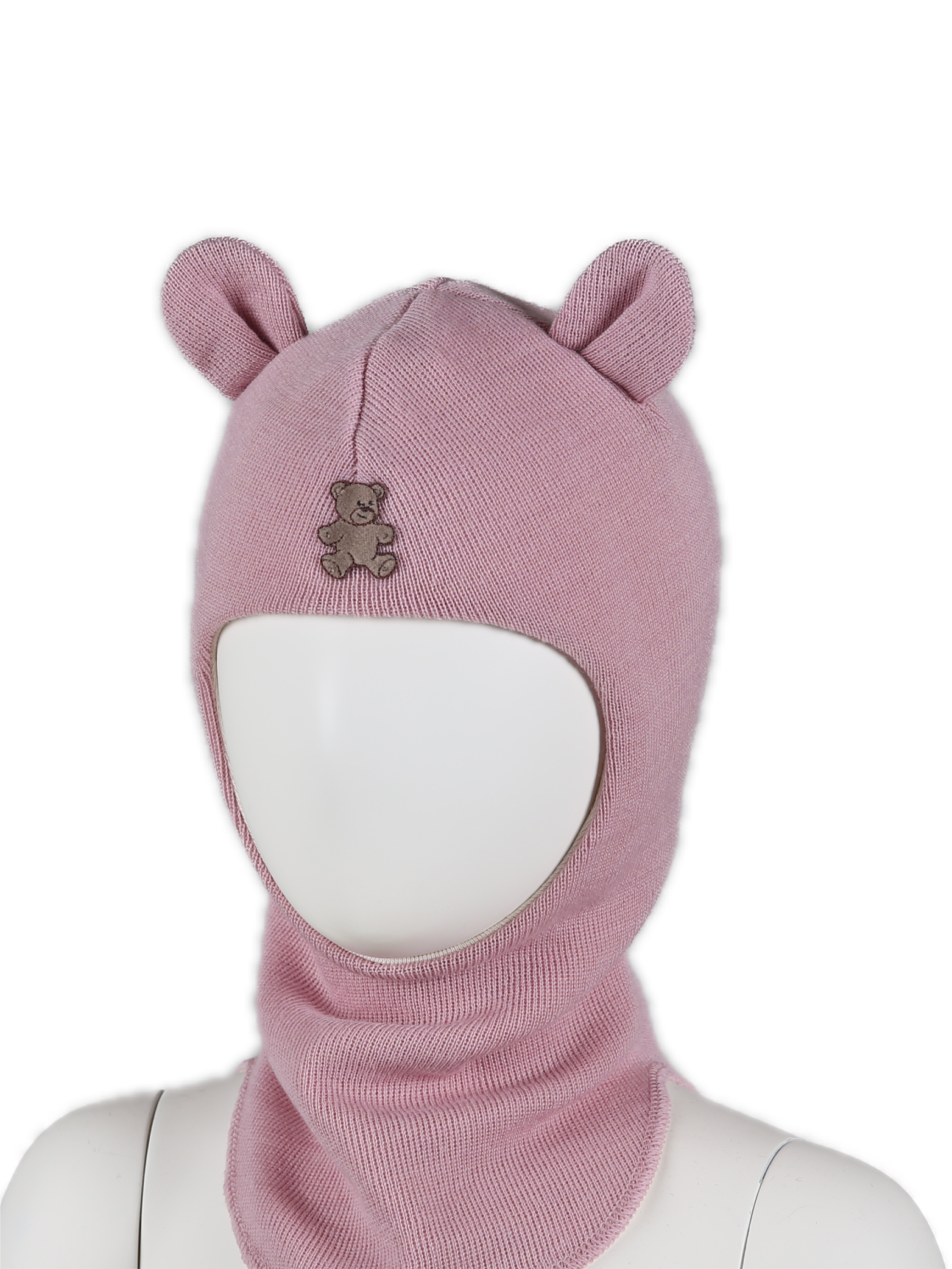 Kivat Balaclava ull - Powder Rose